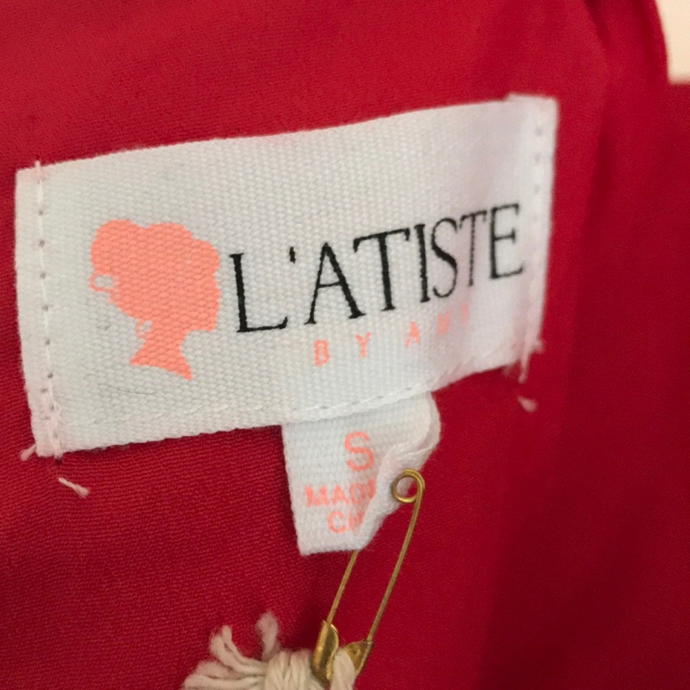 Red Mini Event Dress - Picture 4 of 6